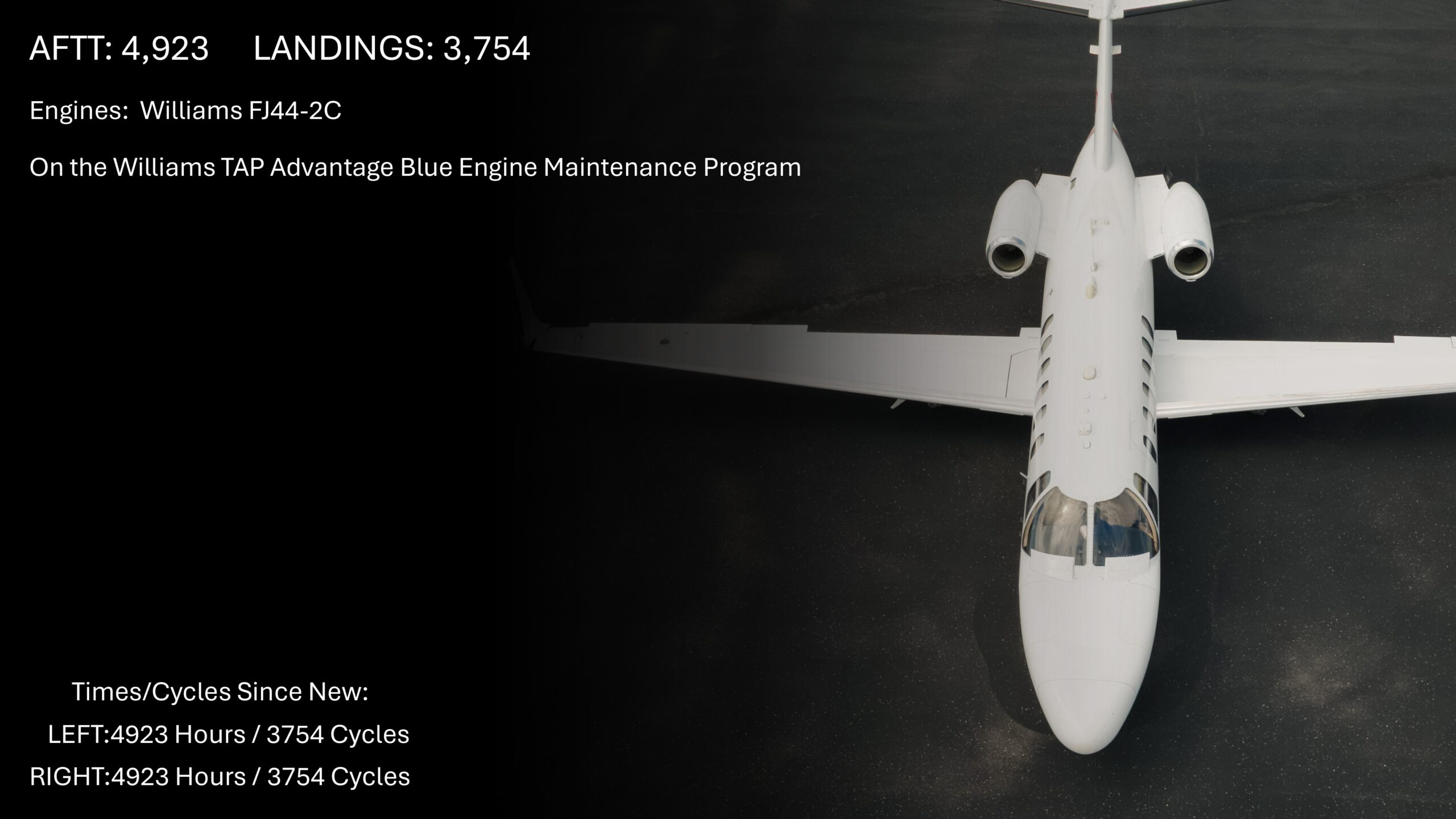 Citation CJ2 N184CD Specs-2