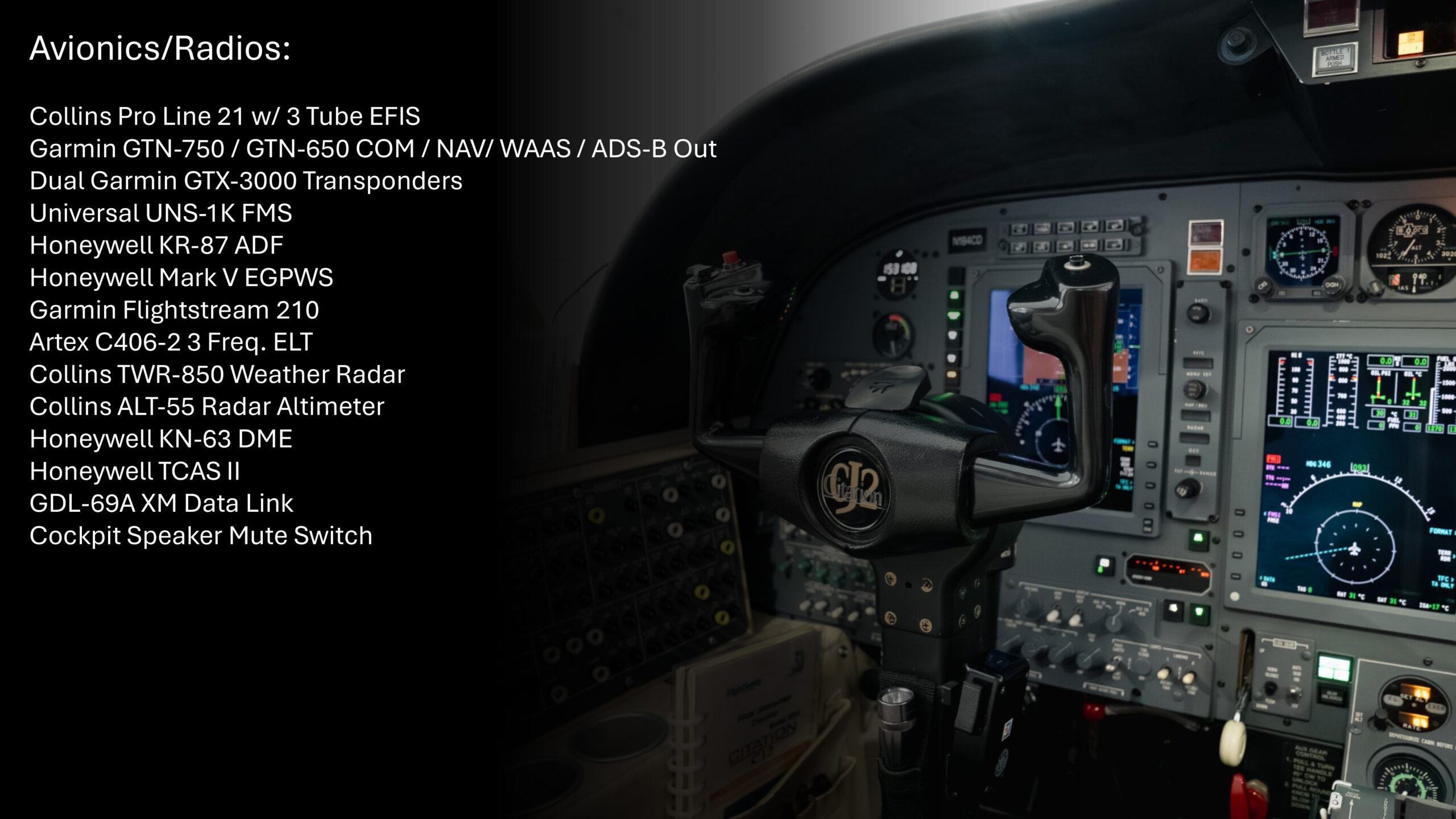 Citation CJ2 N184CD Specs-3